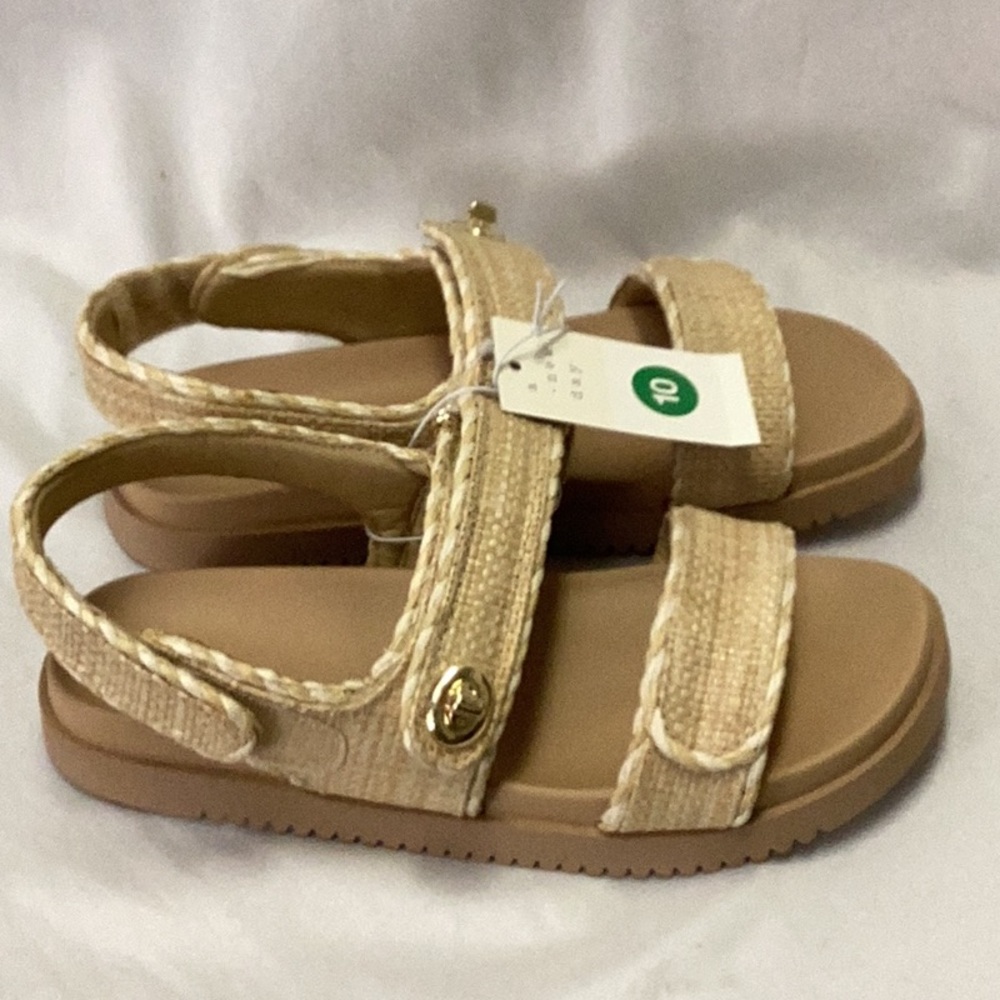 Womens Tilly Raffia Platform Footbed Sandals - a New Day - tan - new - Picture 5 of 7